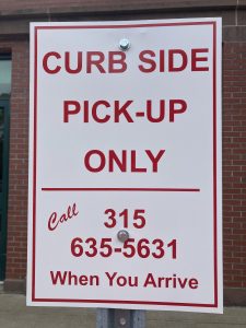 New curbside sign.