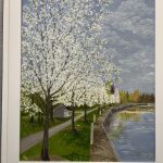 Sharon Turner Cook - Spring Flowering Tree along the River